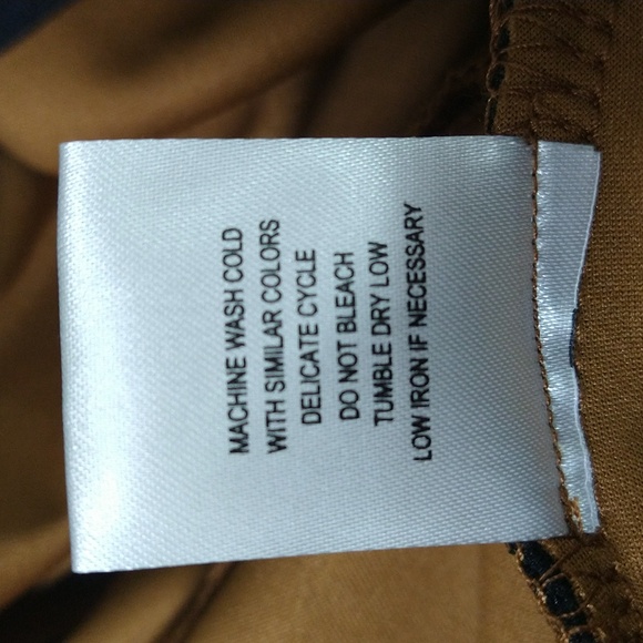 NEW! Nina Leonard Tummy Smoothing Waist Pants, Cognac w/ Black Stripe - PETITE - Picture 9 of 11